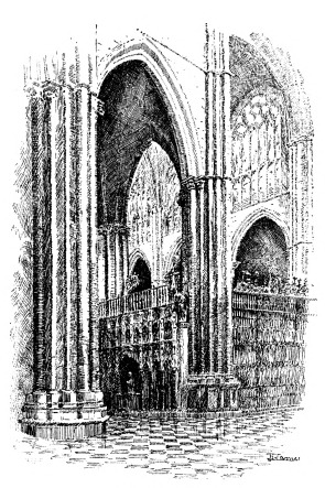 INTERIOR OF CATHEDRAL

CORO FROM S. AISLE