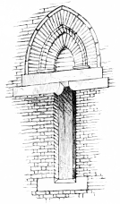 BRICK WINDOW&mdash;PALAZZO PUBLICO, BOLOGNA.