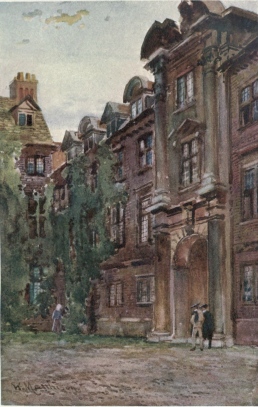 GATEWAY OF ST. CATHERINE’S COLLEGE

This is a view of the old Renaissance Gateway (1679), being the entrance
to the College from Queens’ Lane.