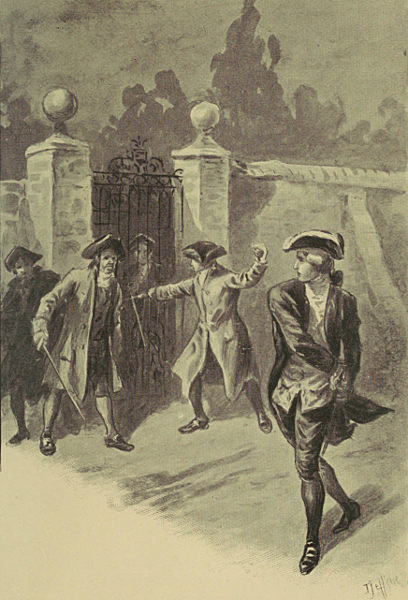 He whisked out his sword