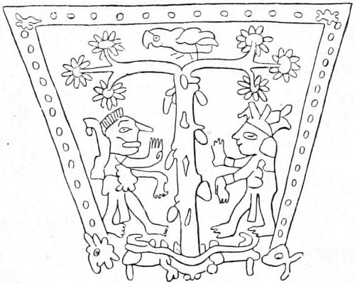 Fig. 9.&mdash;From a Mexican manuscript.(Goblet d&rsquo;Alviella.)