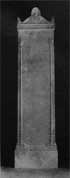 MONUMENT IN WHISTLER'S MEMORY
AT THE UNITED STATES MILITARY
ACADEMY AT WEST POINT