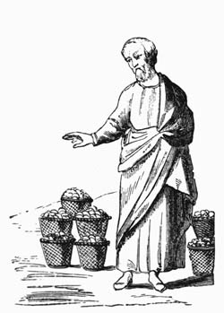 Illustration: Fig. 72.&mdash;Moses and the Baskets of Manna.