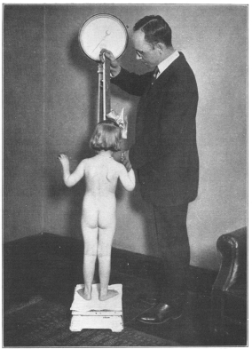 Photo, Paul Thompson


THE WEIGHT TEST IN A CHILD’S PHYSICAL EXAMINATION TO DETERMINE HOW
NEARLY IT APPROACHES CORRECT STANDARDS OF PHYSICAL DEVELOPMENT