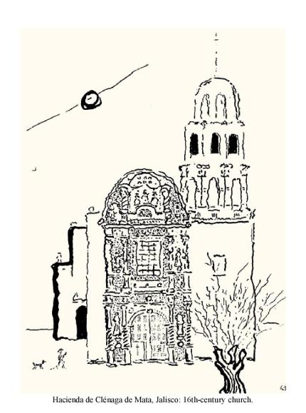 Hacienda de Ci�nega de Mata, Jalisco: 16th-century church.