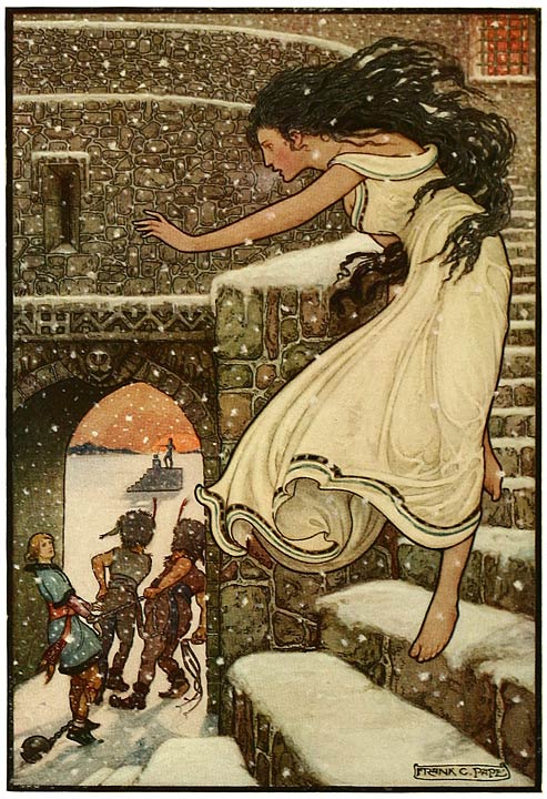 &lsquo;Then the Princess ran with her feet all bare out into the open corridor&rsquo;