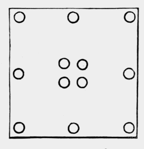 plan of the
Square and Circle Puzzle before cutting