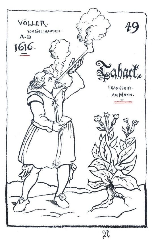 VÖLLER VON GELLHAUSEN A·D 1616. Tabact. FRANKFURT AM MAYN.