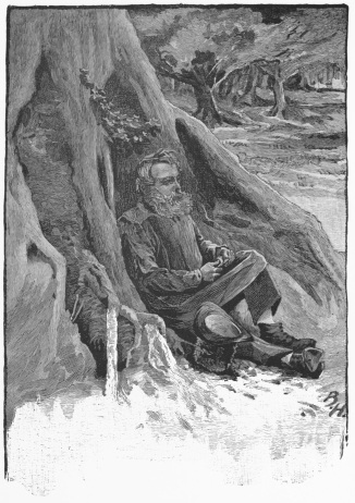 He is sitting and eating his dinner at the foot of his
favourite oak.&mdash;P. 212.