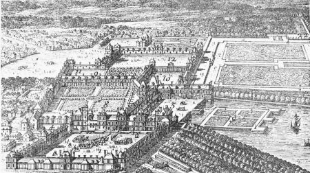 Image not available: GENERAL VIEW OF FONTAINEBLEAU.

FROM AN OLD PRINT.