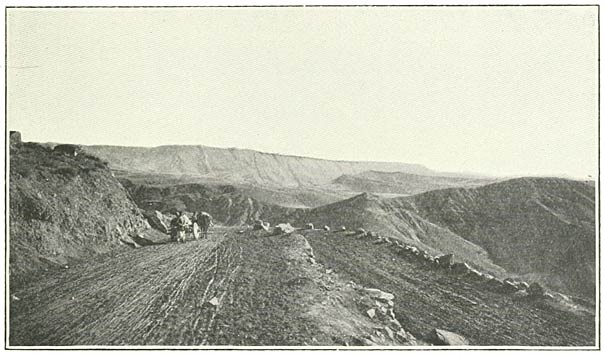 Fig. 102. Cliffs composing Northern Wall of Araxes Ca&ntilde;on.