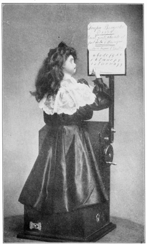 BANGERTER’S DOLL WRITING, DESIGNING, TALKING AND SINGING.

A Great Combination of Cams and Levers.