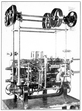BANGERTER’S AUTOMATIC FOUR SPINDLE WATCH CHAIN MACHINE,

Composed of Over Three Thousand Parts.