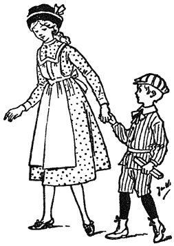 Betje, &rsquo;t dagmeisje, moest hem daarom altijd tot over de rails brengen.