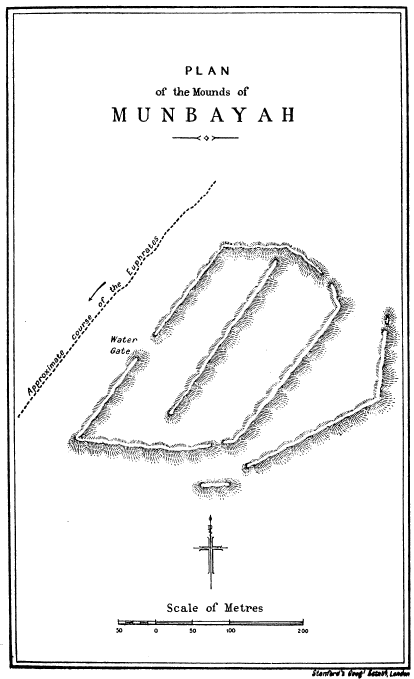 PLAN of the Mounds of MUNBAYAH

Stanford’s Geogl Estabt, London

FIG. 25.