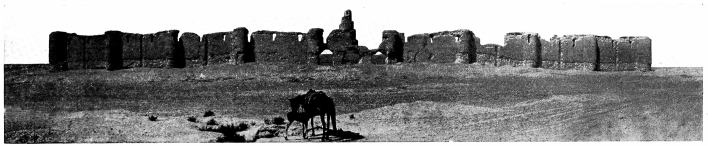 Fig. 120.&mdash;SÂMARRÂ, RUINED MOSQUE FROM SOUTH.