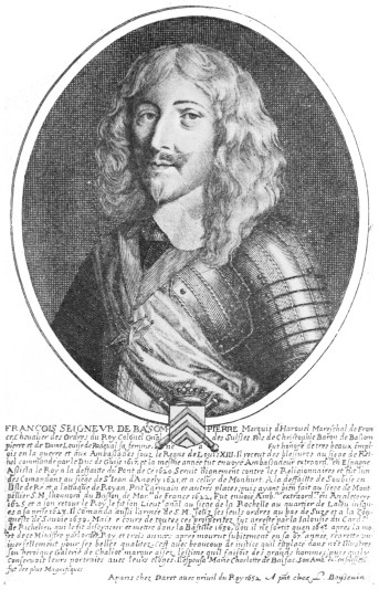 Image unavailable: FRANÇOIS, SEIGNEUR DE BASSOMPIERRE, MARQUIS D’HAROUEL.

From a contemporary print.