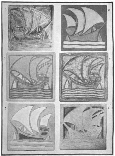 Image unavailable: Color Tile Methods

1. Relief Tile.
2. Persian Relief.
3. Relief Line with Mold Color.
4. Relief Line, Majolica Color.
5. Intaglio Tile.
6. Sgraffito Tile.

