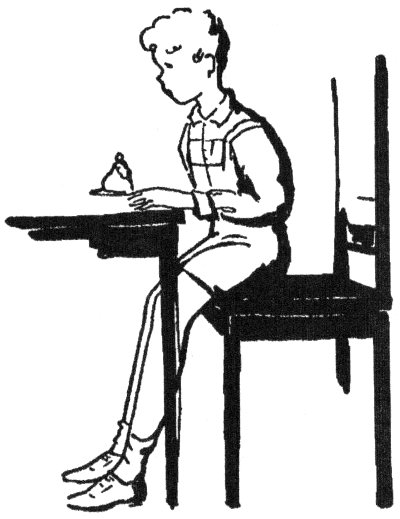 As soon as he
saw them coming he drew up their chairs and called to one of the girls
to bring more ice cream.