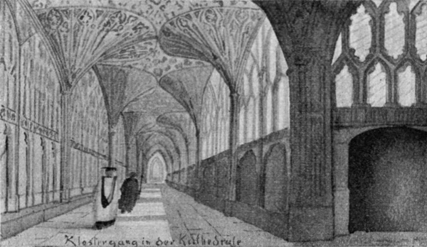 Klostergang in
   der Kathedrale