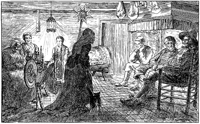 In jierstoune by krysttiid
op &rsquo;e wieren by Piter-om.