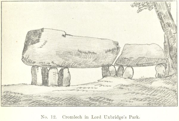 No. 12.  Cromlech in Lord Uxbridge&rsquo;s Park