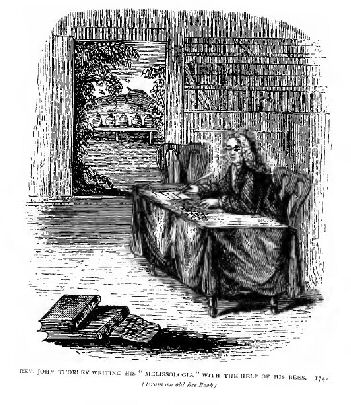 Rev. John Thorley writing his &ldquo;Melissologia&rdquo;