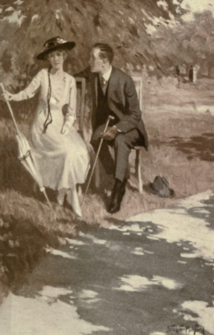  “We mustn’t build castles,” she sighed, and the light
fringed her eyelids