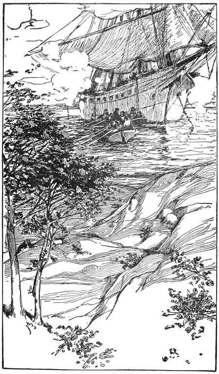 As the Father went on board the ship, the captain gave orders to
fire the big guns as a salute to him