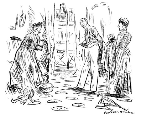 With an affectation of ease and debonairness, and told about the apartment
near the Champs Élysées