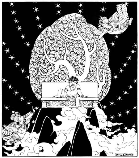 Here, Sire, a certain ogre, ill-favored, dwarfish, sits in
your seat.