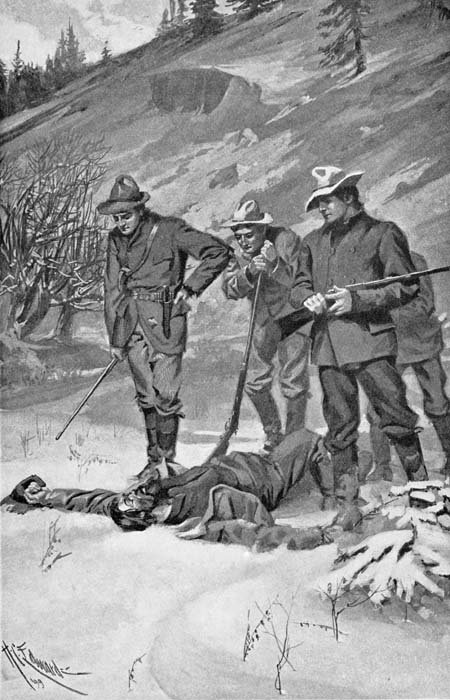 IT WAS WITH A FEELING OF AWE THAT WE GATHERED AROUND
THE DEAD MAN