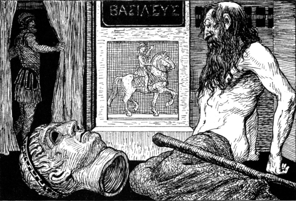 Besuch des Kaisers in der
  Klause