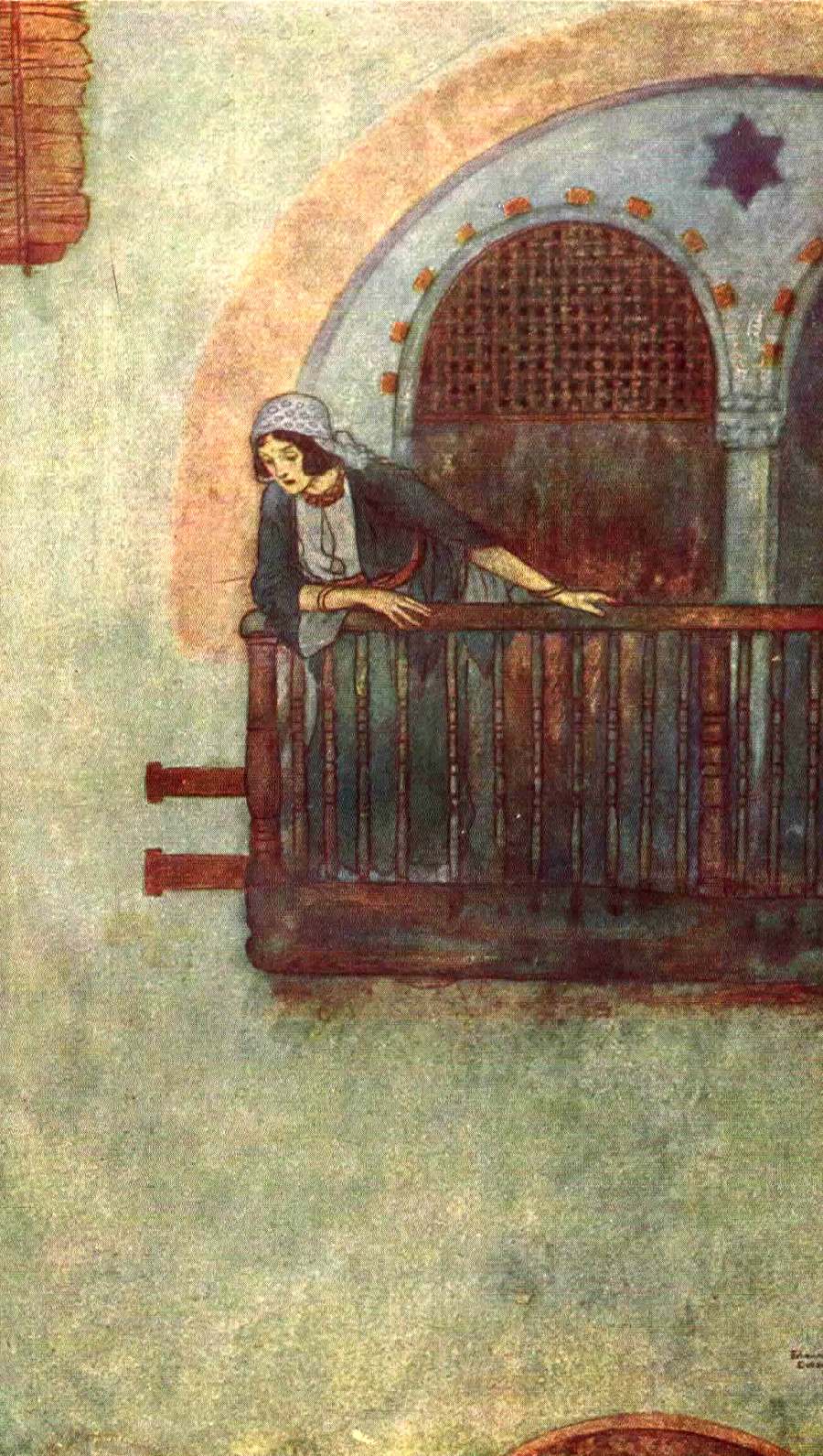 Als Morgiana die ganze Zeit auf der Hut gewesen war.