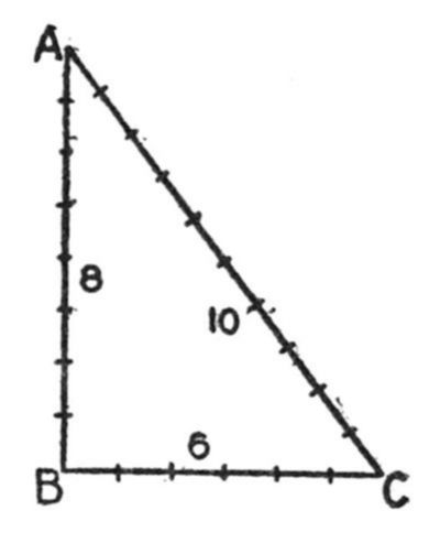 fHow to measure a distance from two points in a triangle.