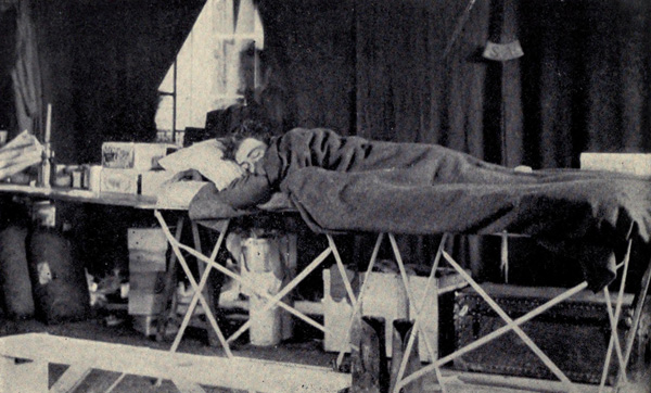 The Salvation Army boy truck
driver who calmly went to sleep in his truck in a shell hole under fire